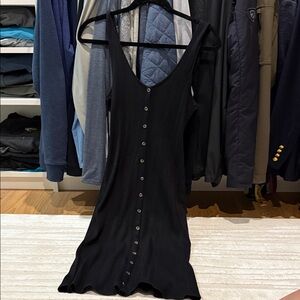 American Eagle Outfitters Black Midi Dress